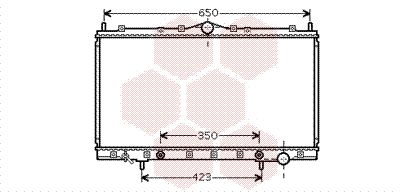 VAN WEZEL Radiaator,mootorijahutus 32002168